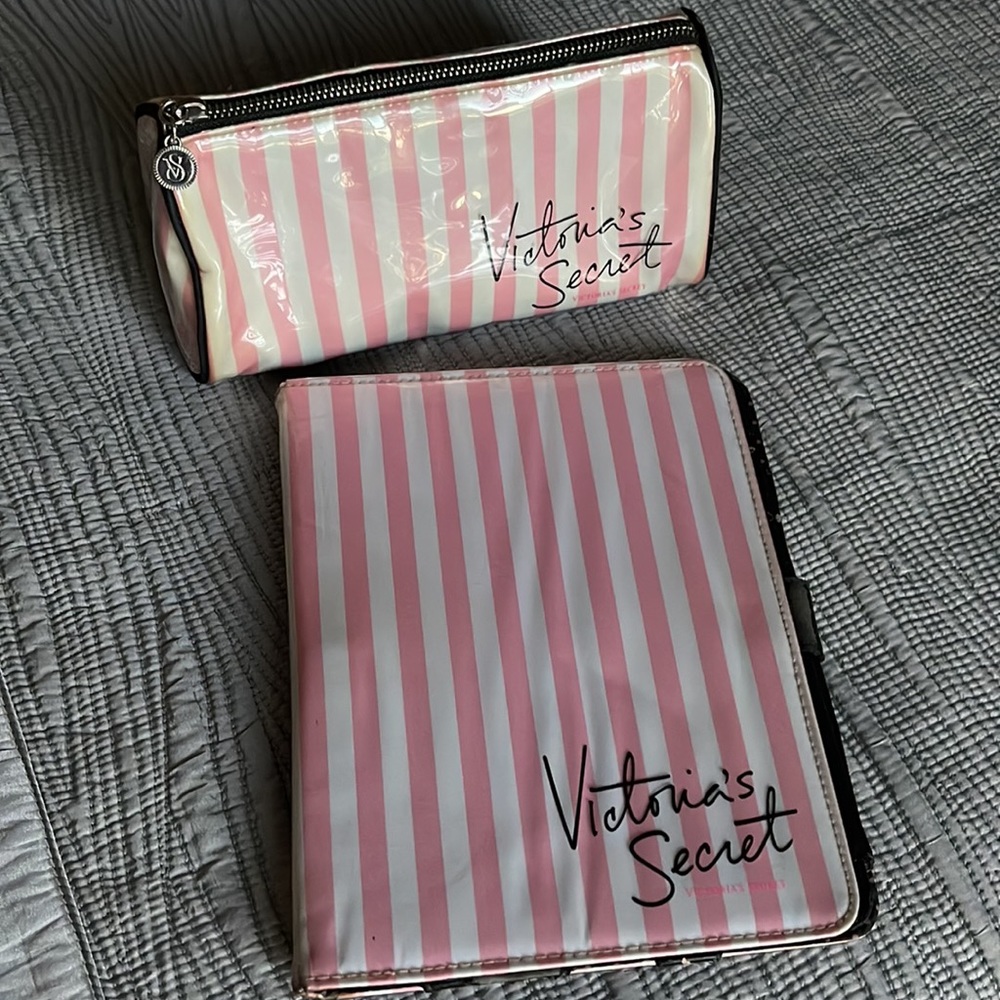 Victoria’s Secret iPad case & makeup bag